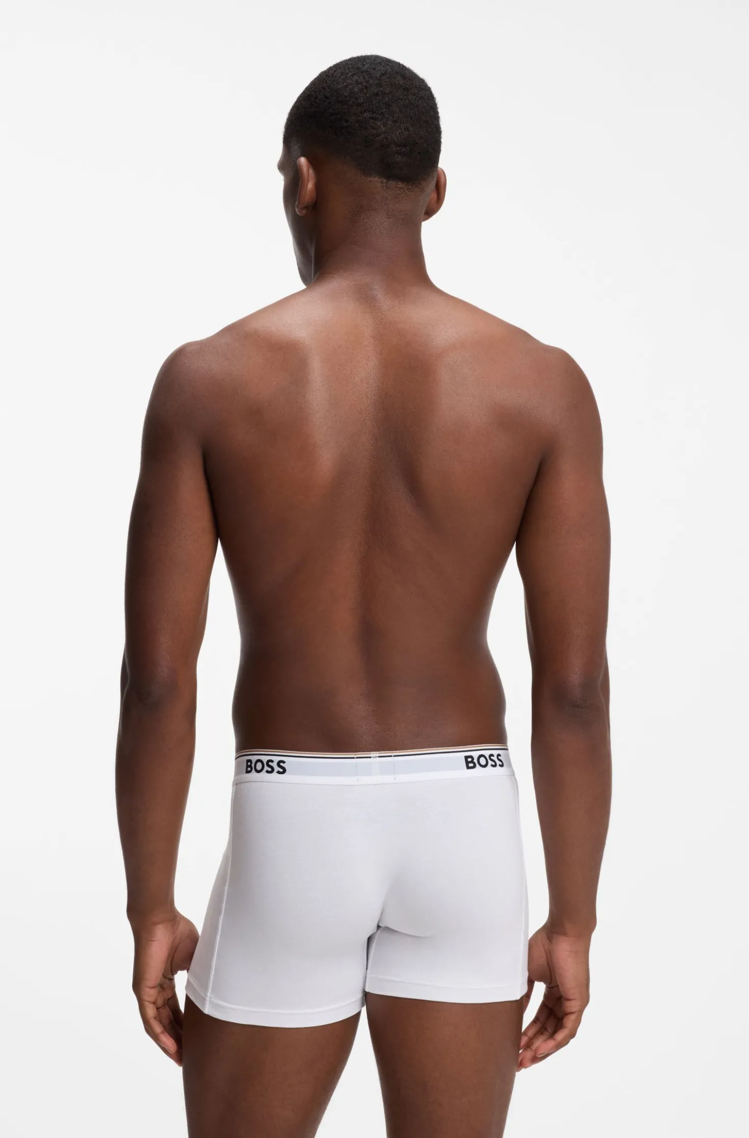 Three-pack of boxer briefs in stretch cotton