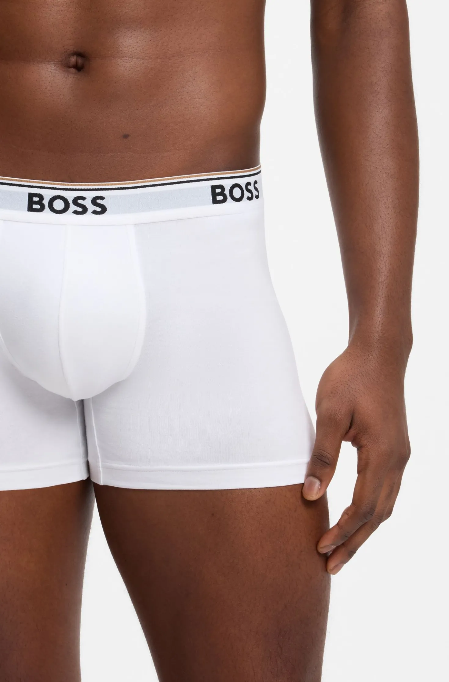 Three-pack of boxer briefs in stretch cotton