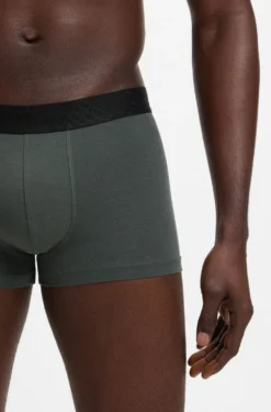 Three-pack of cotton-blend trunks