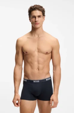 Three-pack of logo-detail trunks in stretch cotton