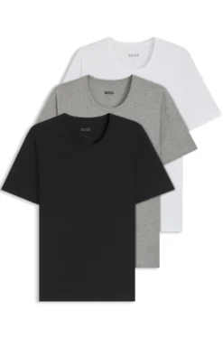 Three-pack of logo-embroidered T-shirts in cotton