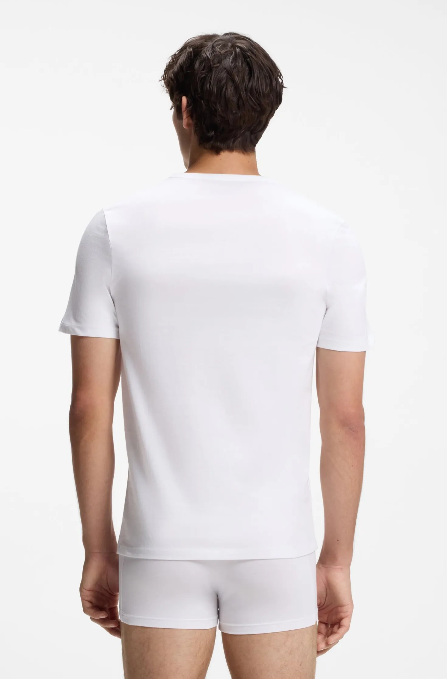 Three-pack of logo-embroidered T-shirts in cotton