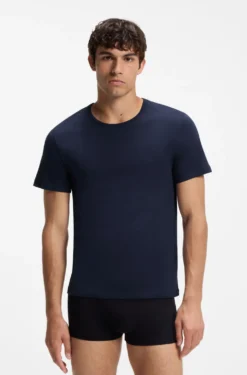 Three-pack of logo-embroidered T-shirts in cotton