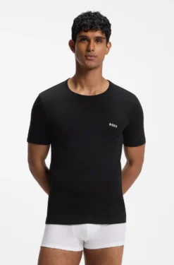 Three-pack of logo-embroidered T-shirts in cotton