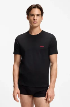 Three-pack of logo-print underwear T-shirts in cotton