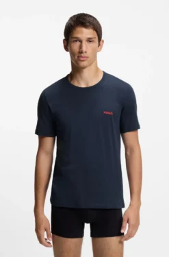 Three-pack of logo-print underwear T-shirts in cotton