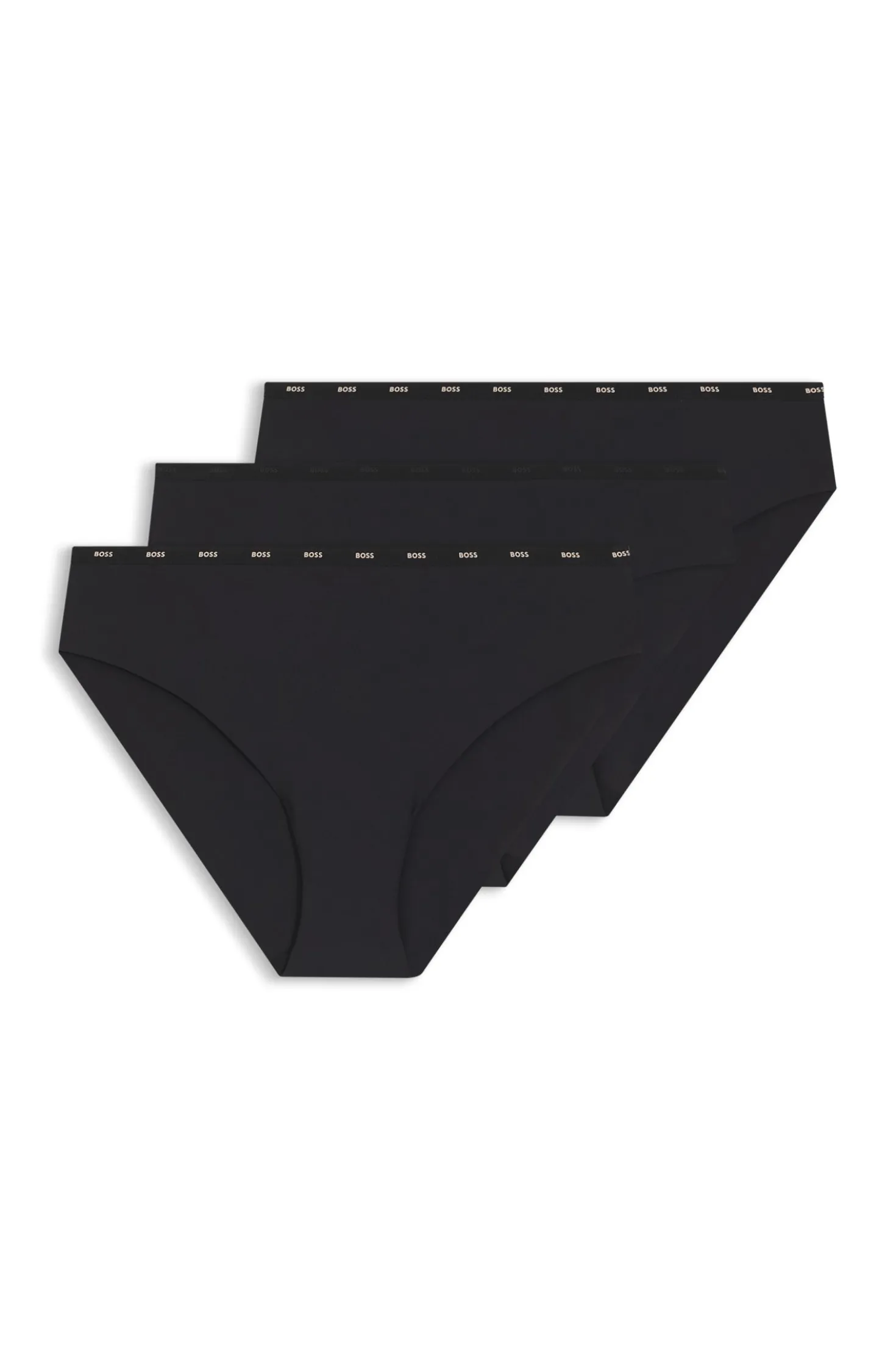 Three-pack of low-rise briefs with clean finishes
