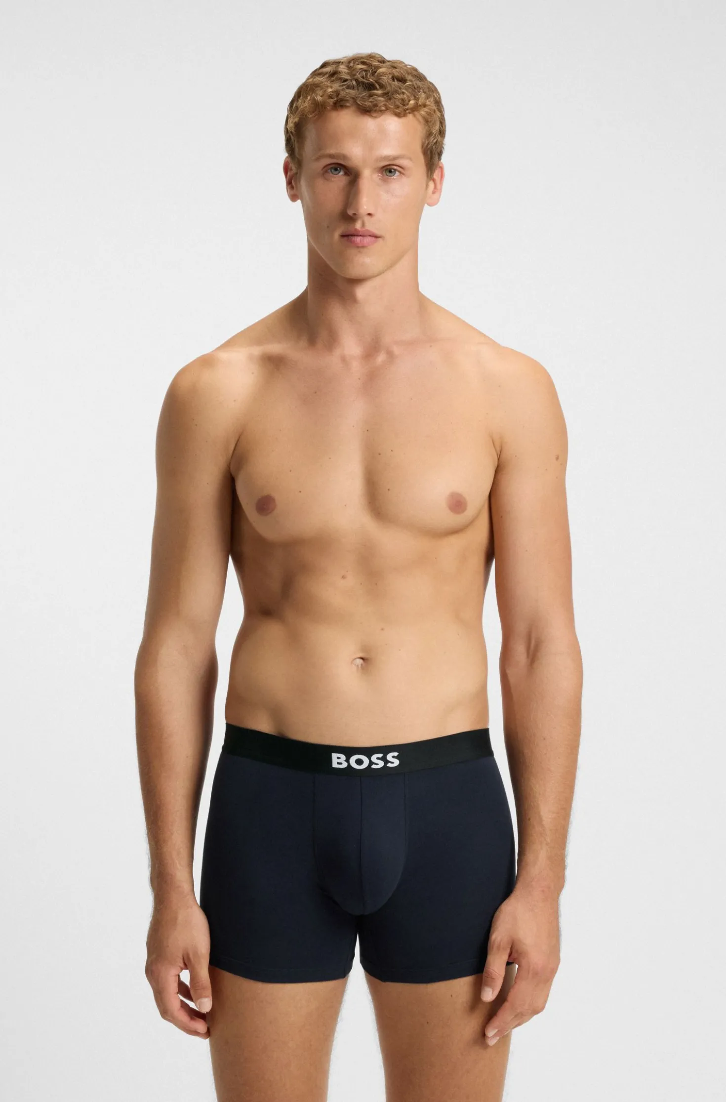 Three-pack of stretch-cotton boxer briefs