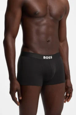 Three-pack of stretch-cotton trunks with logo waistbands