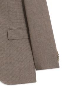 Three-piece regular-fit suit in virgin-wool serge