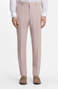 Three-piece slim-fit suit in virgin wool