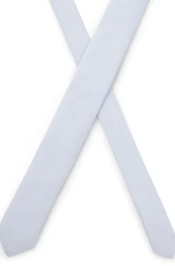 Tie in cotton and linen