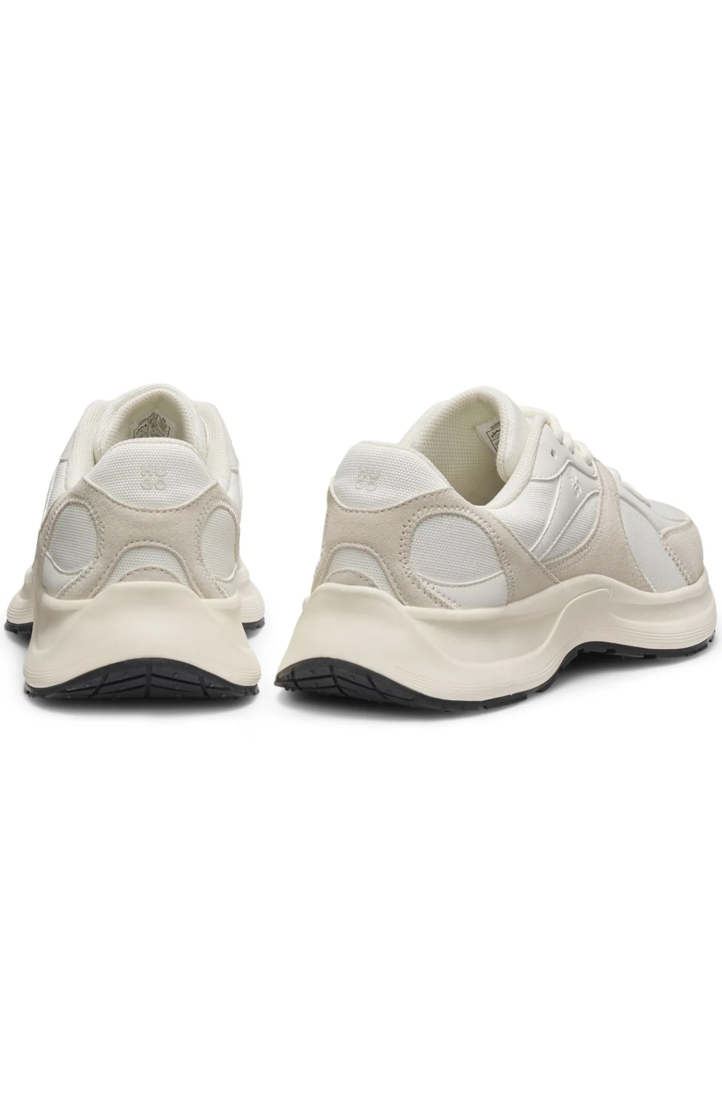 Trainers in canvas, leather and suede