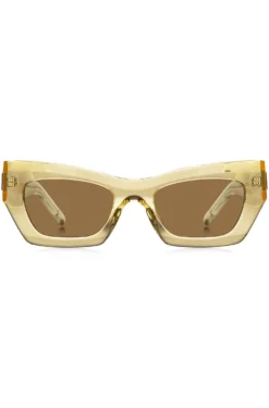 Transparent-acetate sunglasses with signature hardware