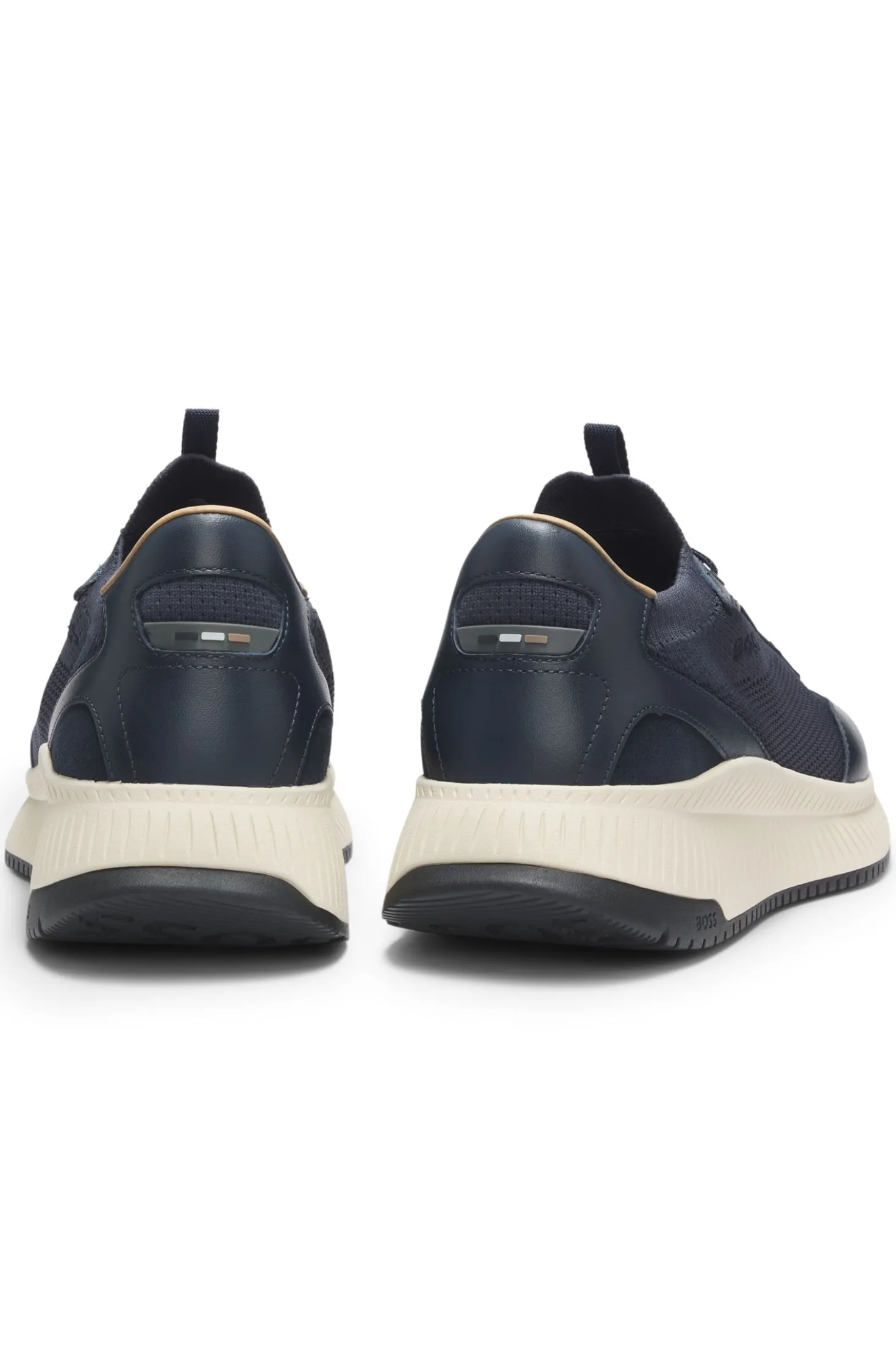 TTNM EVO trainers with knitted uppers and leather trims