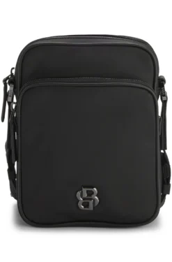 Twill reporter bag with adjustable logo strap