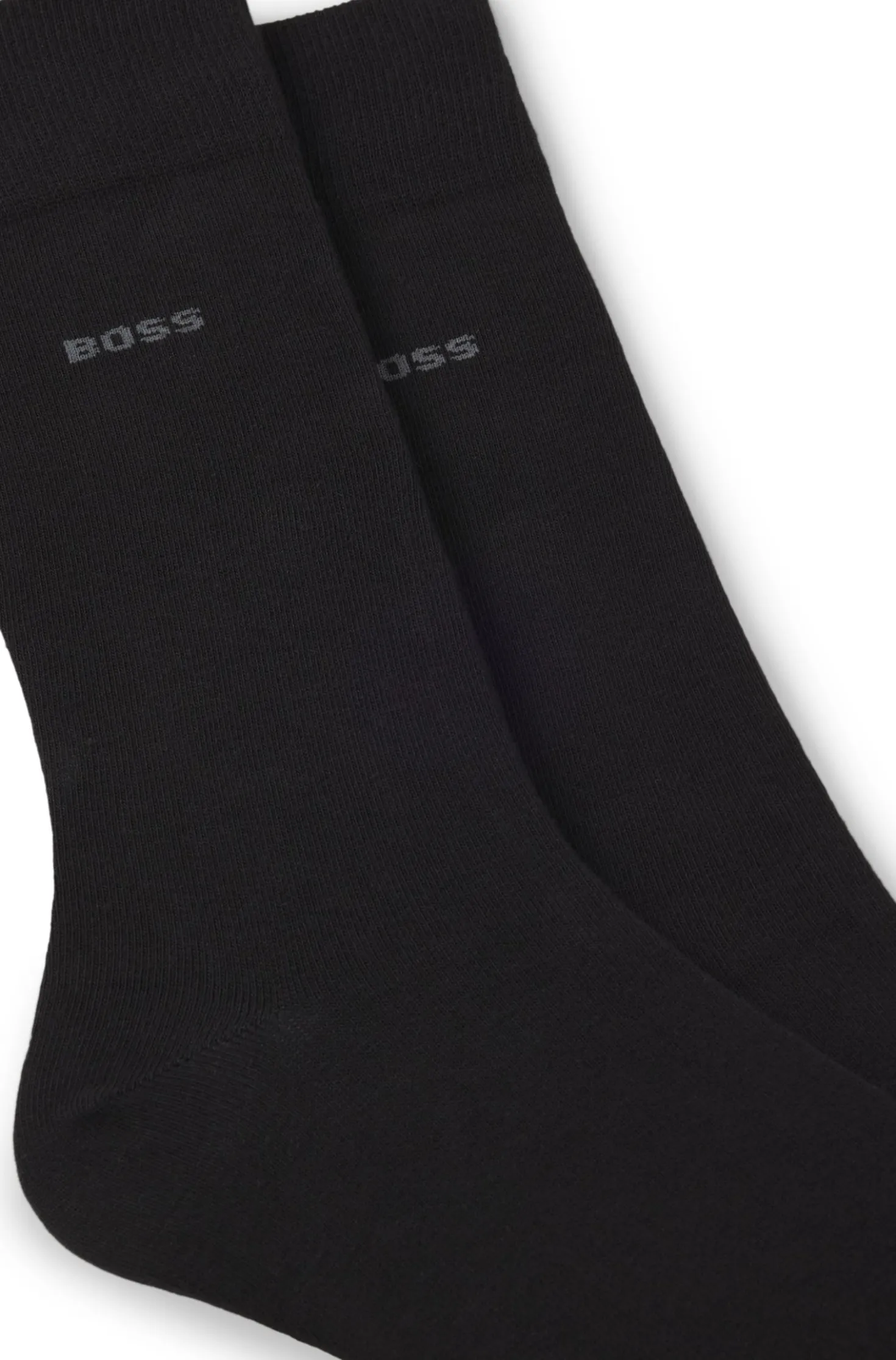 Two-pack business socks in soft compact cotton