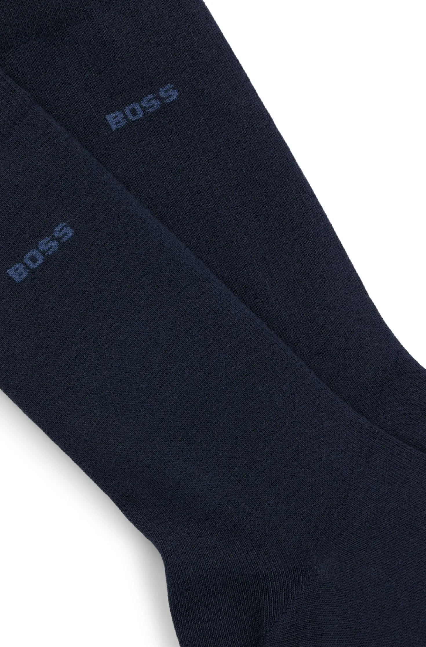 Two-pack business socks in soft compact cotton