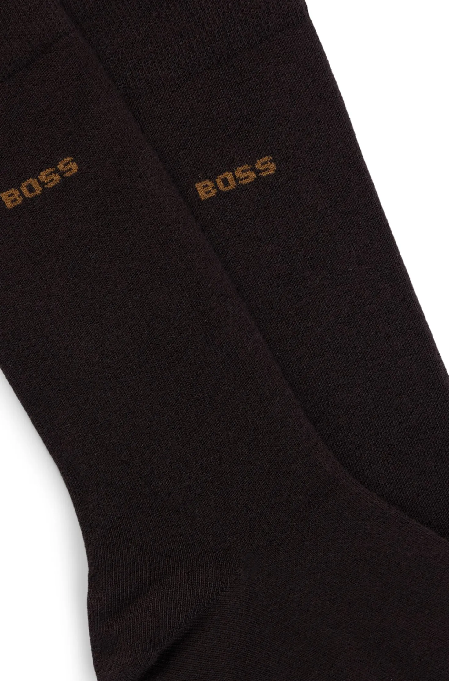 Two-pack business socks in soft compact cotton