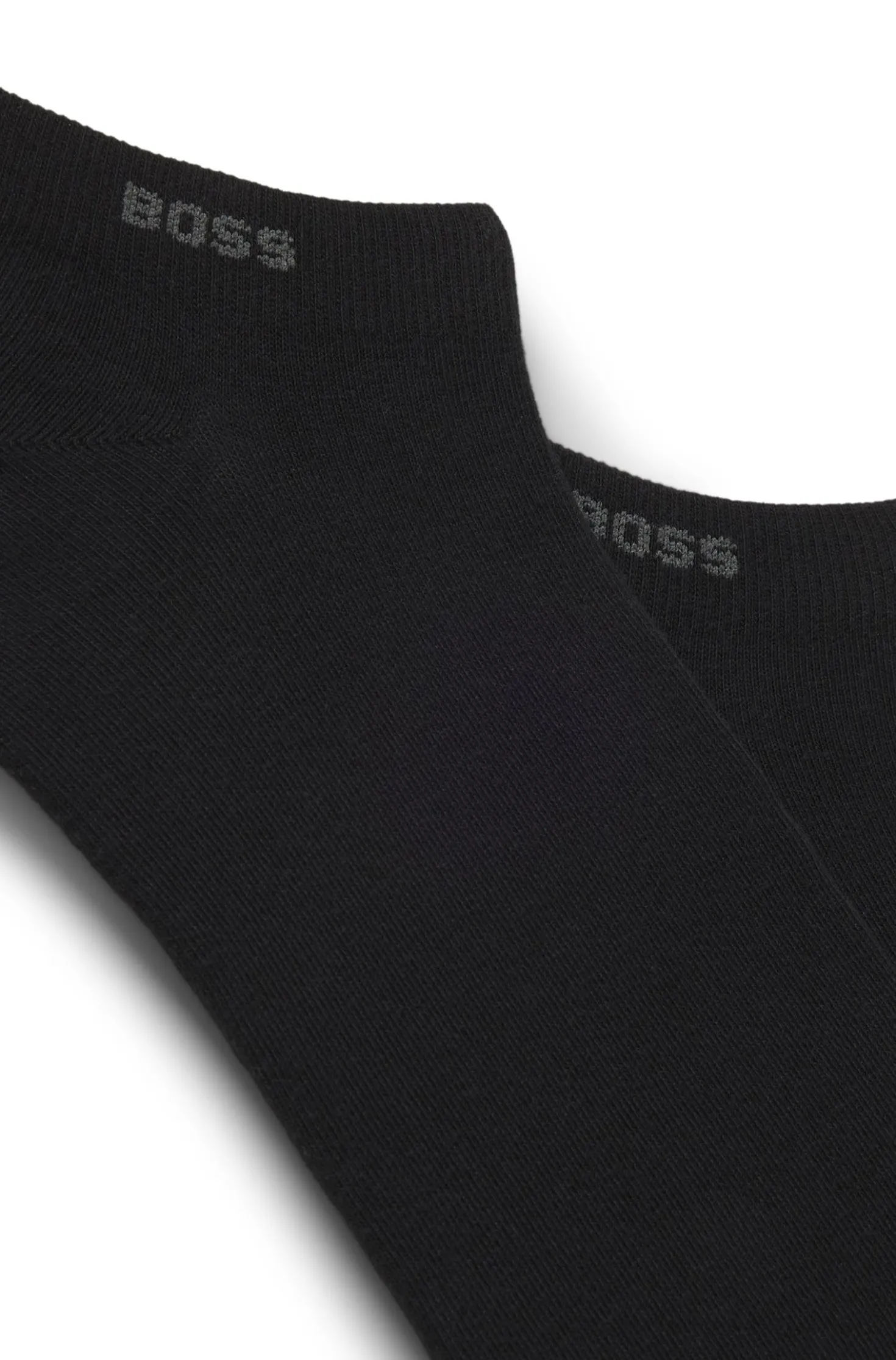 Two-pack of ankle-length socks in stretch fabric