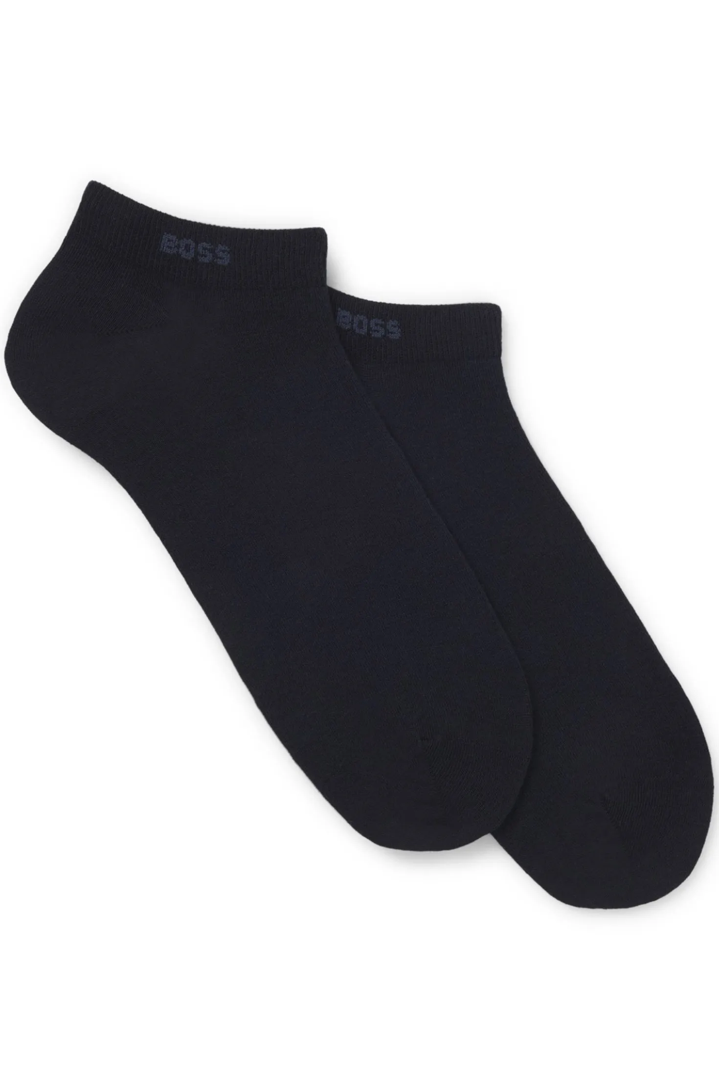 Two-pack of ankle-length socks in stretch fabric