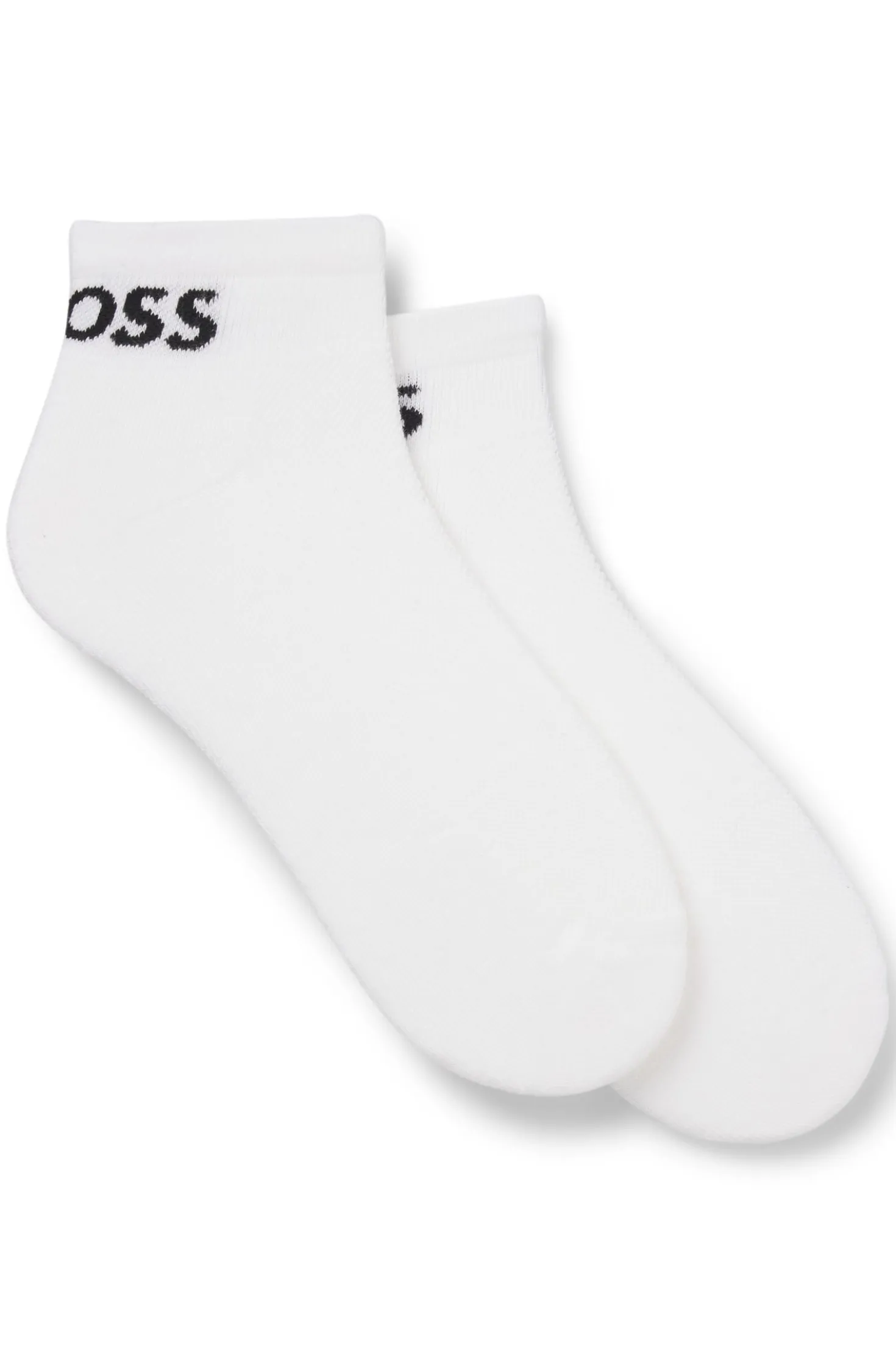 Two-pack of ankle-length socks in stretch fabric