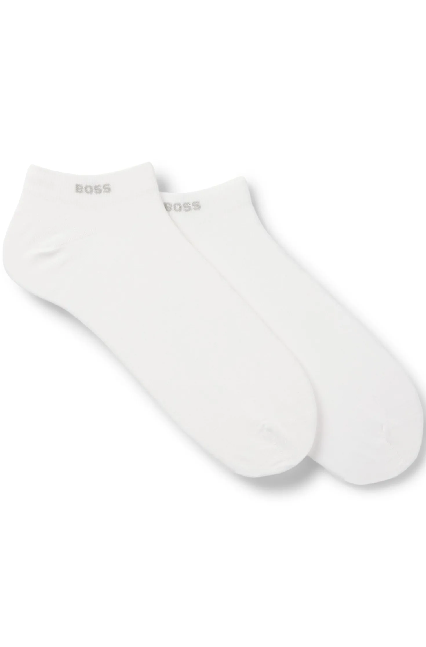 Two-pack of ankle-length socks in stretch fabric