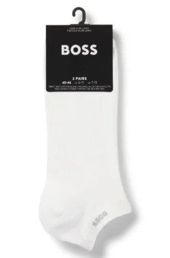 Two-pack of ankle-length socks in stretch fabric