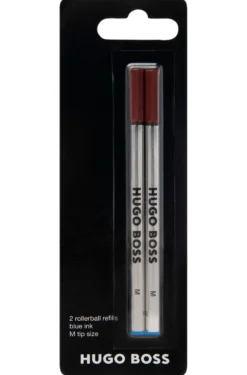 Two-pack of blue-ink rollerball pen refills