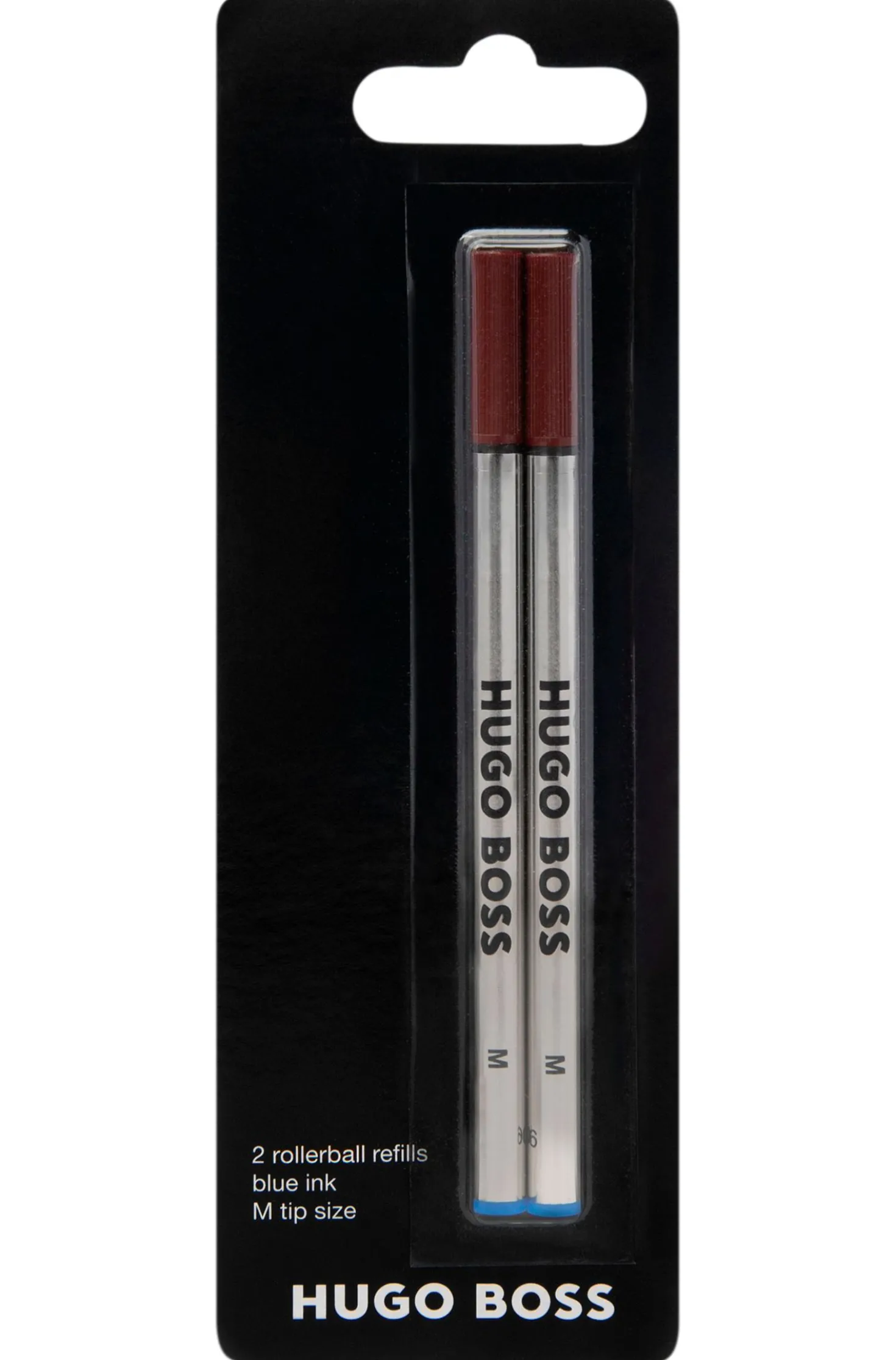 Two-pack of blue-ink rollerball pen refills