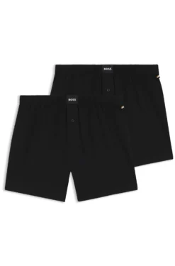 Two-pack of boxer shorts in stretch cotton