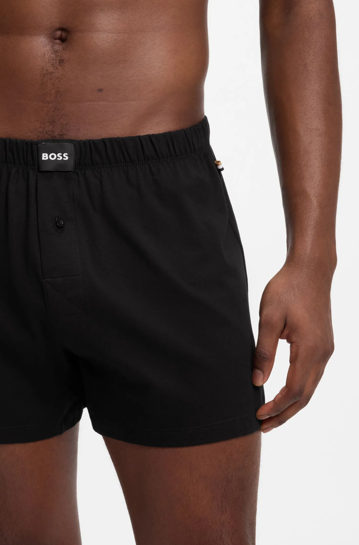 Two-pack of boxer shorts in stretch cotton