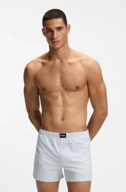 Two-pack of boxer shorts in stretch cotton