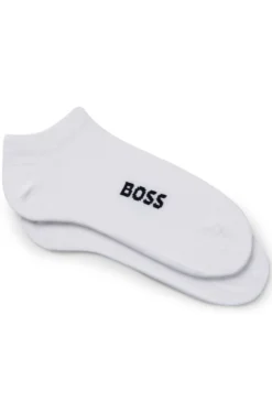 Two-pack of cotton-blend logo ankle socks