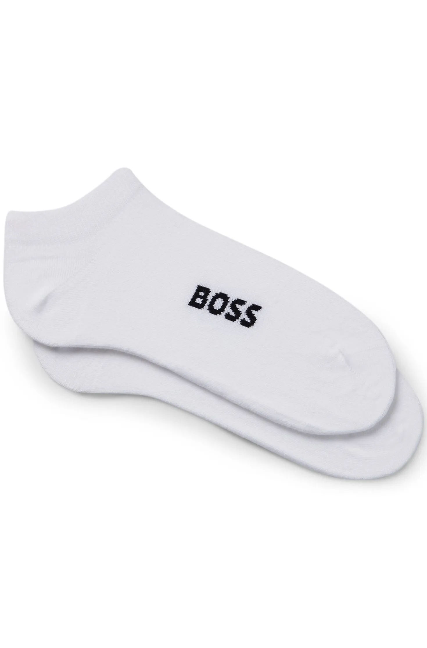 Two-pack of cotton-blend logo ankle socks