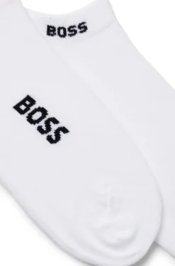 Two-pack of cotton-blend logo ankle socks