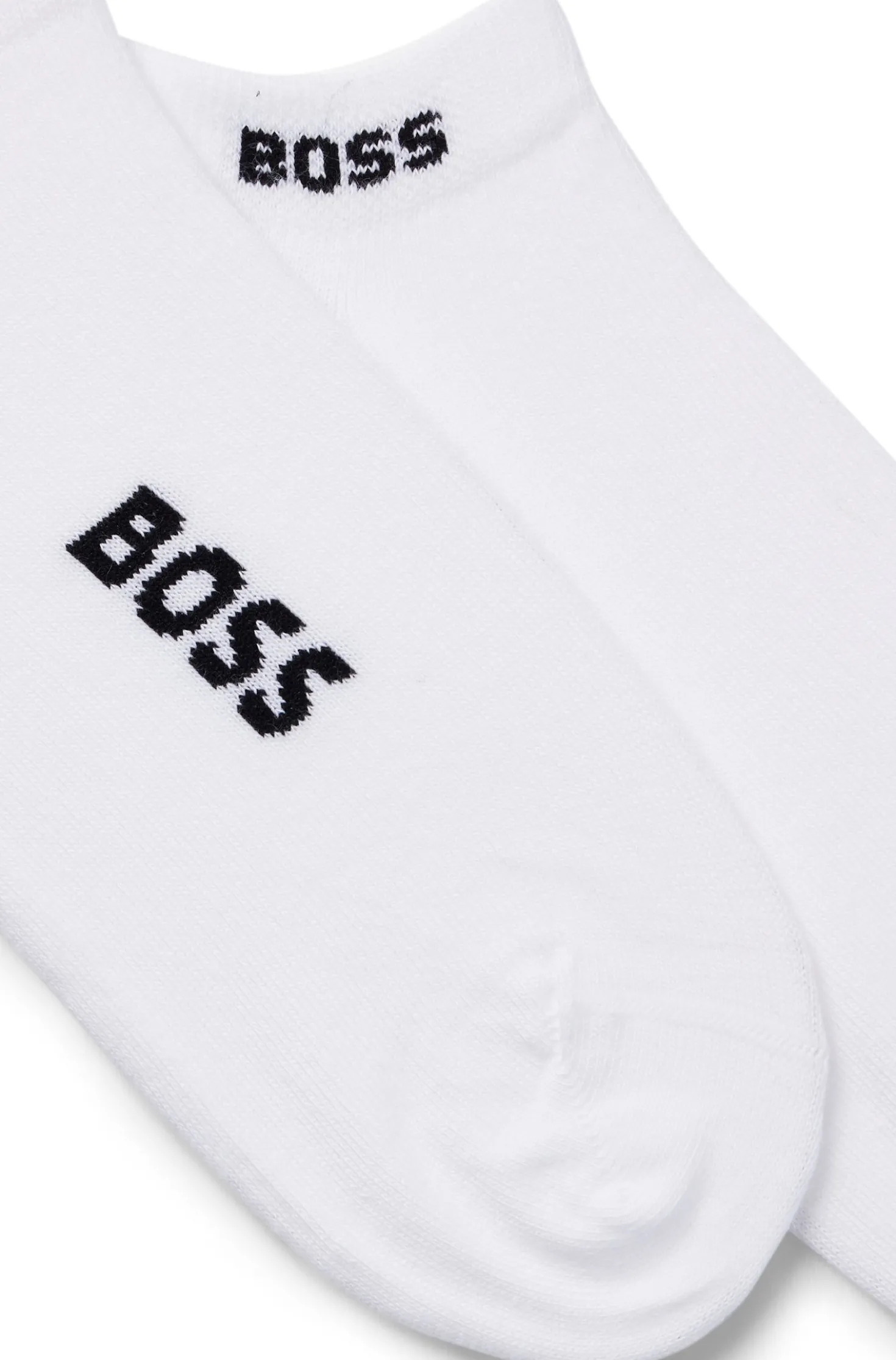 Two-pack of cotton-blend logo ankle socks