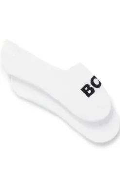 Two-pack of invisible socks in a cotton blend