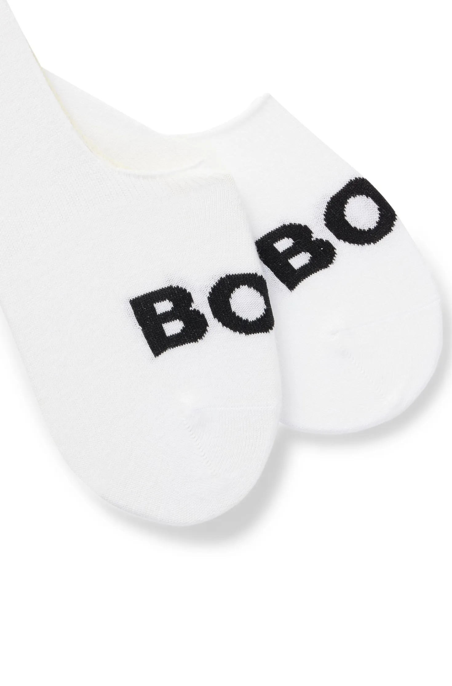 Two-pack of invisible socks in a cotton blend