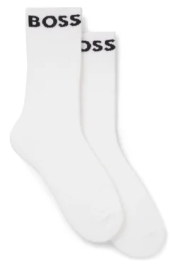 Two-pack of regular-length socks in stretch fabric