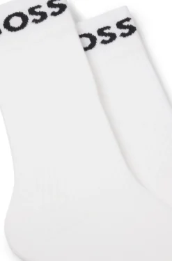 Two-pack of regular-length socks in stretch fabric