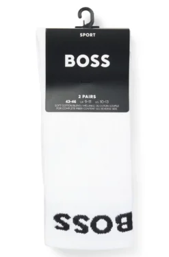 Two-pack of regular-length socks in stretch fabric