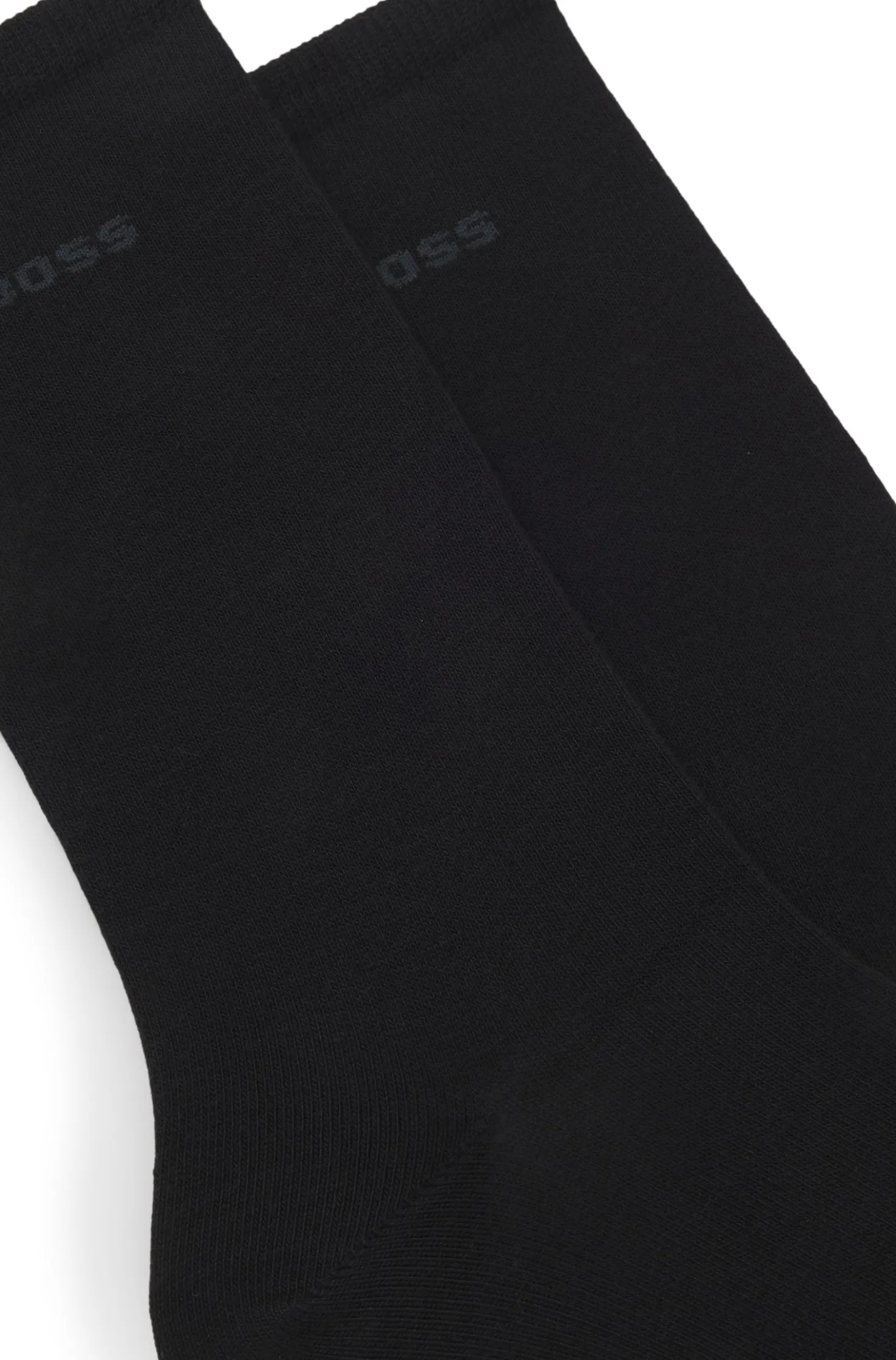 Two-pack of regular-length socks with logos