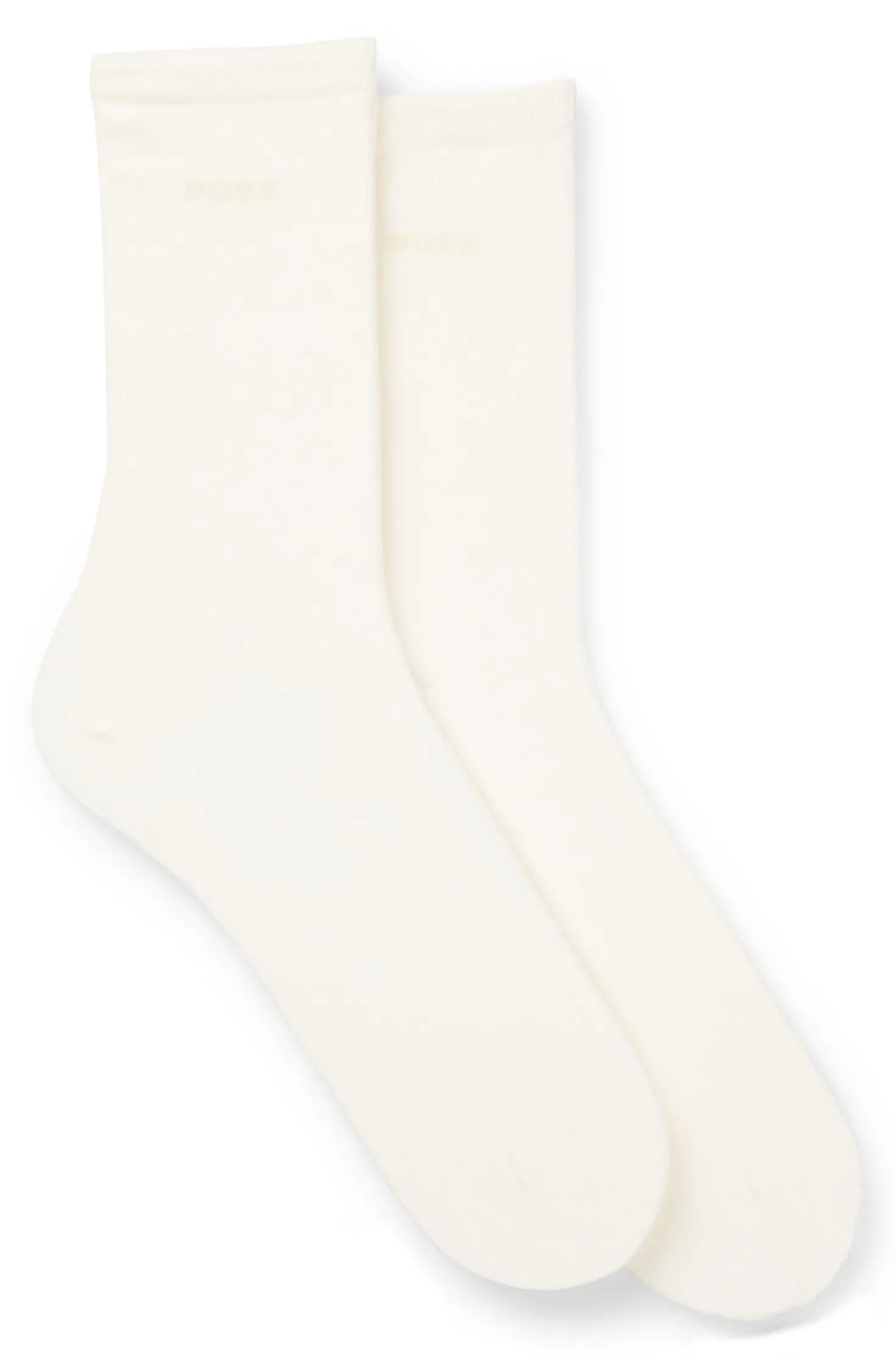 Two-pack of regular-length socks with logos