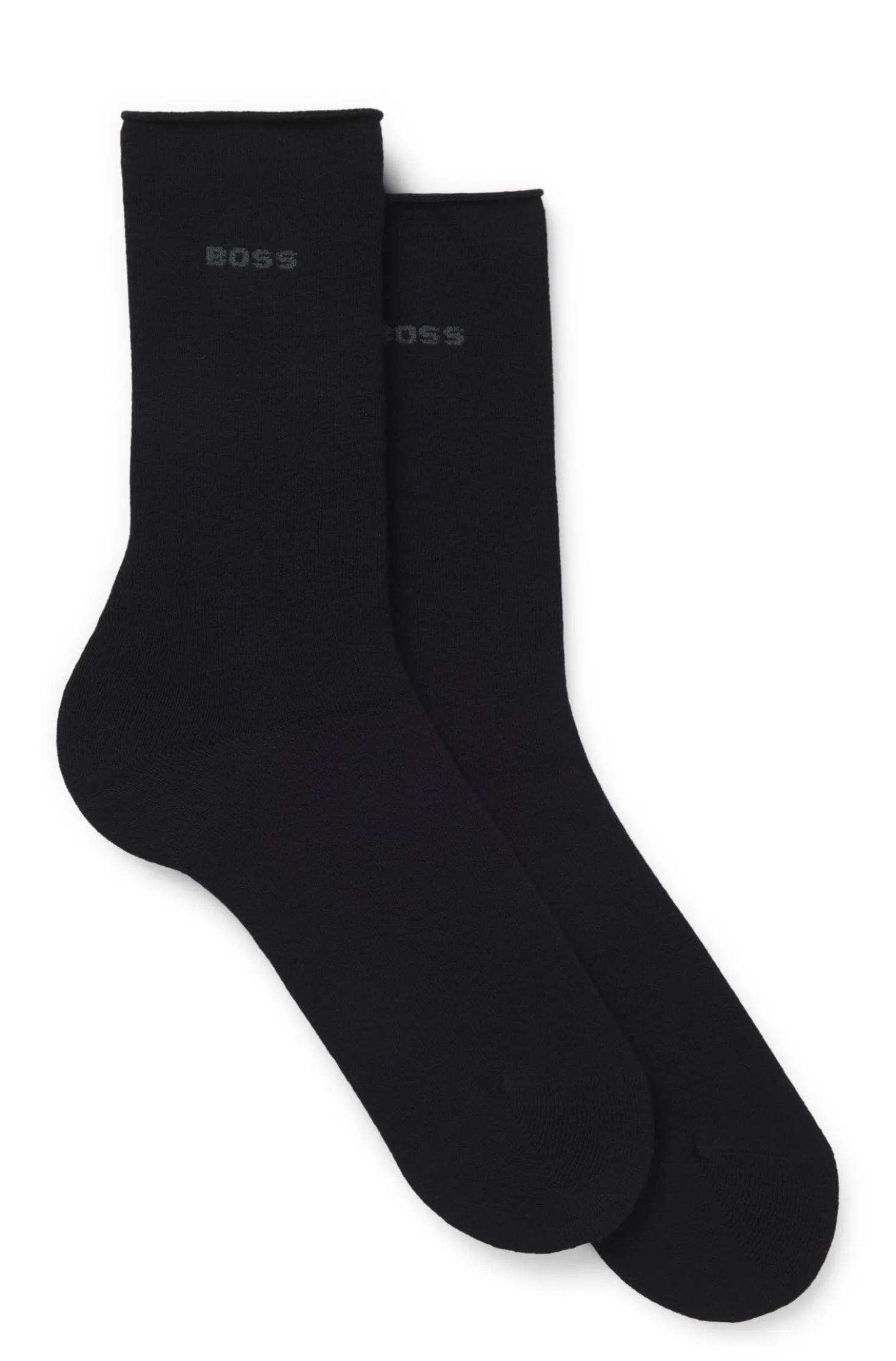 Two-pack of regular-length socks with bamboo