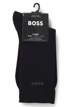 Two-pack of regular-length socks with bamboo