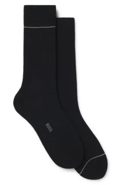 Two-pack of ribbed socks with signature-stripe details