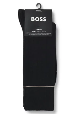 Two-pack of ribbed socks with signature-stripe details
