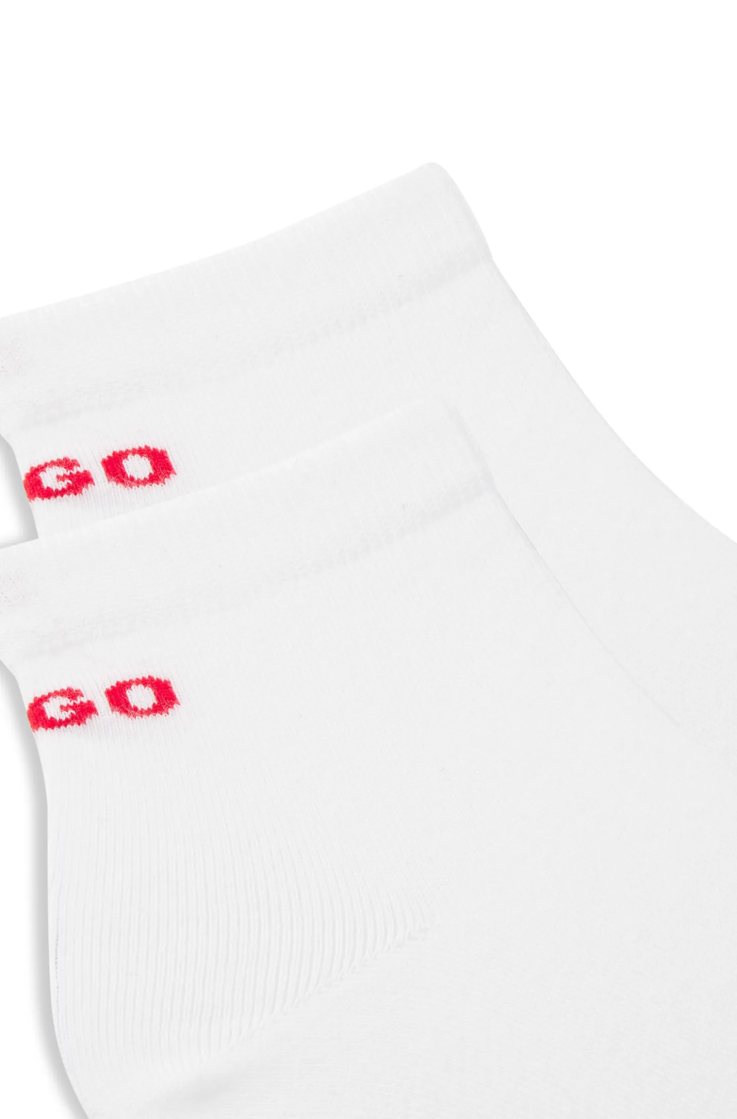 Two-pack of short cotton-blend socks