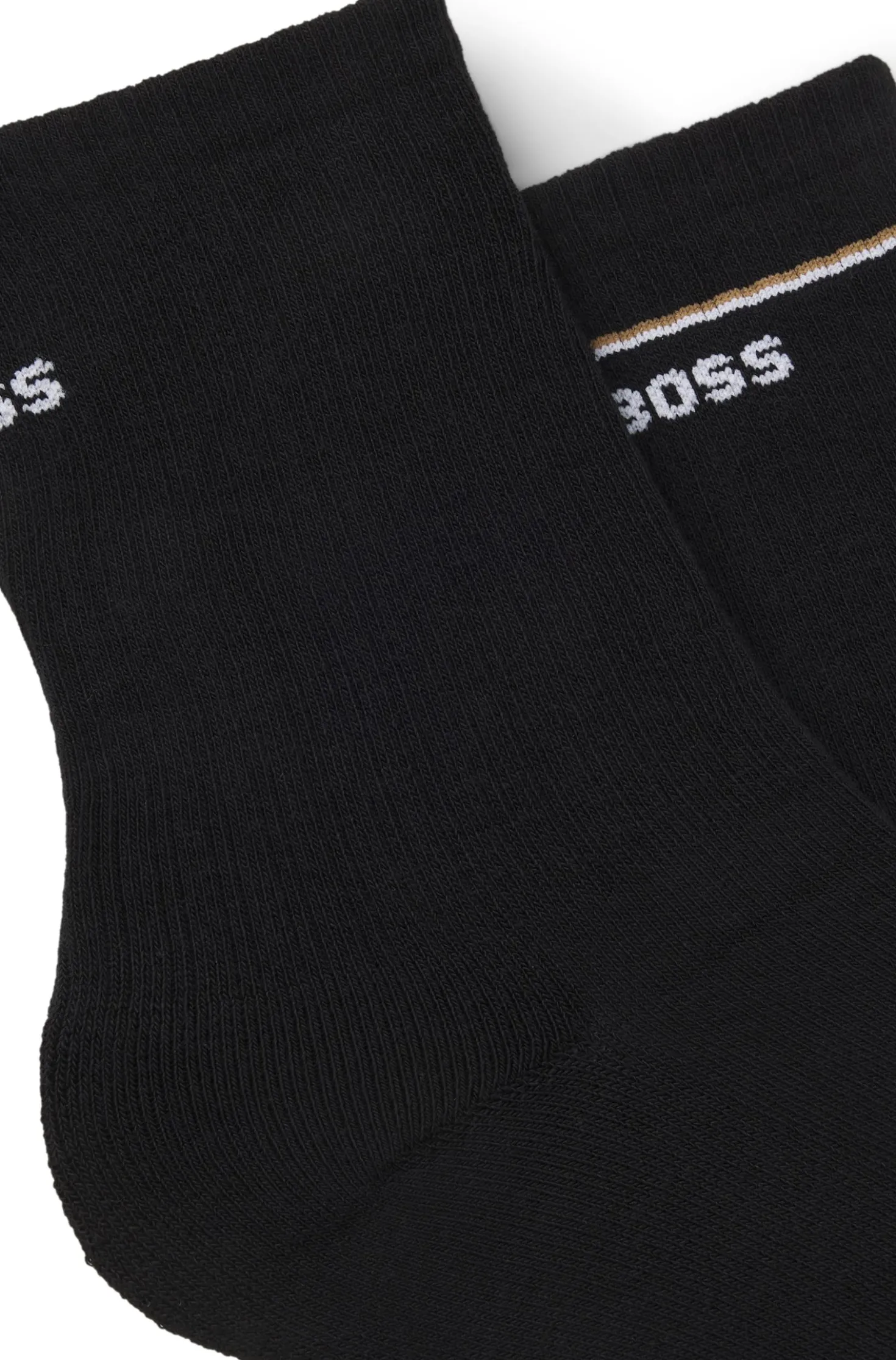 Two-pack of short socks with logo details